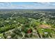 Aerial view showcases property location amid lush greenery in a residential neighborhood at 19 Hemlock Terrace Way, Ocala, FL 34472