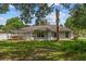 Large grassy backyard with trees and plenty of open space, great for Gathering gatherings at 19 Hemlock Terrace Way, Ocala, FL 34472