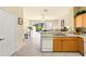 Kitchen with bar area at 2409 Silver Palm Dr, Kissimmee, FL 34747