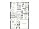 Detailed floor plan showcasing the layout with kitchen, living, dining, bedrooms, and a two-car garage at 2733 Big Timber Dr, Kissimmee, FL 34758
