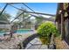 Enclosed pool area features a relaxing poolside view and a serene Koi pond with lush greenery at 283 Haverclub Ct, Longwood, FL 32779