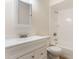 Bright bathroom featuring a vanity with storage and shower-tub combo at 2838 Maldive Ct, Deltona, FL 32738