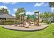 Community playground with slides, climbing structures, and ample space for children to play safely outdoors at 513 Legacy Park Dr, Casselberry, FL 32707