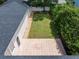 Aerial view of the backyard and paver patio showcasing the property's outdoor space at 922 Jasmine St, Celebration, FL 34747