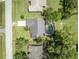 Aerial view of the property, showing its location within a residential neighborhood at 1181 Pine Ln, St Cloud, FL 34771