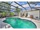 View of the screened in pool and back porch area, great for entertaining at 1181 Pine Ln, St Cloud, FL 34771