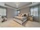 Bedroom featuring neutral decor, carpet, many pillows, and large windows with lots of natural light at 17551 Black Rail St, Windermere, FL 34786