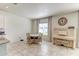 Breakfast nook with tile flooring, piano, round table and wicker chairs at 2149 Tudor Rose Dr, Sanford, FL 32773