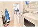 Convenient laundry room with washer, dryer, and access to kitchen, offering functionality and style at 2665 Petition Ln, Kissimmee, FL 34746
