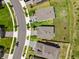 An aerial view of the home's roof and its position in the neighborhood at 2817 Muller Oak Loop, Ocoee, FL 34761