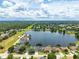 Beautiful lakefront community with single-Gathering homes and views of the neighborhood at 533 Quail Down Dr, Debary, FL 32713
