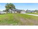 Charming single-story home featuring a well-manicured lawn, attached garage, and neutral exterior paint at 1059 Ne 130Th Ter, Silver Springs, FL 34488