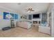 Cozy living room featuring a fireplace, comfortable seating, and ample natural light at 1219 Oakley St, Orlando, FL 32806