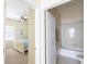 Hallway view into the bedroom and bathroom at 14845 Speer Lake Dr, Winter Garden, FL 34787