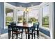 Charming breakfast nook features large windows with natural light, a table with chairs and scenic views at 16610 County Line Rd, Umatilla, FL 32784