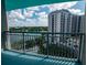 Balcony view of a waterfront, city, and high-rise building complex at 322 E Central Blvd # 1412, Orlando, FL 32801