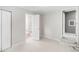 Bedroom featuring closet, entrance to bathroom with marble floors and shower at 4925 Catfish Rd, Lake Wales, FL 33898