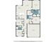 Detailed floor plan showcasing the layout of a four-bedroom, three-bathroom home with garage at 1010 Morvan Ln, Kissimmee, FL 34759