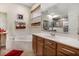 Bright bathroom features a soaking tub and separate shower with a large vanity and ample counter space at 2507 Water Valley Dr, St Cloud, FL 34771