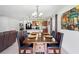 Open dining room leading into the kitchen and living room, great for entertaining at 4529 Orchard Grove Rd, St Cloud, FL 34772