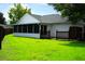 Spacious lawn and outdoor patio areas at the rear of house, screened in porch, and wooden fence at 6500 Abercrombie Ct, Orlando, FL 32835