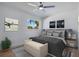 Comfortable bedroom with a queen-sized bed, stylish decor, and a serene atmosphere at 912 Pickfair Ter, Lake Mary, FL 32746