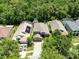 Aerial view of a beautiful property surrounded by lush greenery, showcases the home's location at 1617 Song Sparrow Ct, Sanford, FL 32773