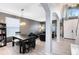 Bright living area with dining table and bench seating at 1617 Song Sparrow Ct, Sanford, FL 32773