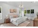 Light, bright main bedroom with hardwood floors, natural light and neutral tones at 1780 Mizell Ave., Winter Park, FL 32789