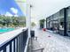 Building entrance with lounge seating and access to the community pool and lounge at 400 E Colonial Dr # 1501, Orlando, FL 32803
