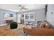 Bright living room features hardwood floors and stylish decor at 706 19Th St, Orlando, FL 32805