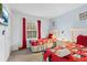 bedroom features two twin beds, TV, closet and a window at 814 Calabria Ave, Davenport, FL 33897