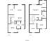 Floor plan featuring two floors with room measurements for the kitchen, living room, and bedrooms at 814 Calabria Ave, Davenport, FL 33897