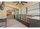 Enjoy outdoor cooking with this built-in grill and cooking space at 8935 Sonoma Coast Dr, Winter Garden, FL 34787