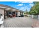 Large back deck featuring a retractable awning, dining area, stainless steel grill, with room for entertaining at 1692 Blue Grass Blvd, Deland, FL 32724