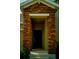 Close-up of the home's front entryway with brick pillars at 1889 Blissful Dr, Kissimmee, FL 34744