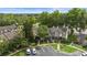 Aerial view of the community showing well-maintained townhomes and parking at 2719 Candlewood Ct, Apopka, FL 32703