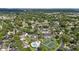 Aerial view showcasing a community with a pool and tennis courts at 2719 Candlewood Ct, Apopka, FL 32703