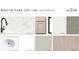 Selection of home building materials, including counter tops, cabinets, backsplash, and flooring at 2971 Embark Trail, St Cloud, FL 34771