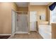 Comfortable bathroom featuring a large soaking tub and separate tiled shower at 3131 Regal Darner Dr, Kissimmee, FL 34744