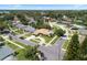 This aerial view showcases property among other homes with mature trees and neighborhood streets at 3722 Neptune Dr, Orlando, FL 32804