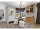 Breakfast nook with natural light, tile floor, and a view of the backyard at 448 Warrior Trl, Deltona, FL 32725