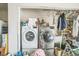 Laundry area with a modern washer and dryer at 4799 Lighthouse Rd, Orlando, FL 32808
