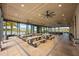 Enclosed community picnic area with ceiling fans and beautiful views of the lake at 640 Bayern Ln, Debary, FL 32713