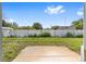 Fenced backyard with grass and small concrete patio at 654 Ne 130Th Ct, Silver Springs, FL 34488