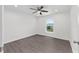 Bedroom featuring a ceiling fan, recessed lighting, and window at 654 Ne 130Th Ct, Silver Springs, FL 34488