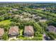 Aerial view of a neighborhood showcasing mature trees, well-maintained lawns, and multiple homes in a residential area at 725 Ashworth Overlook Dr # C, Apopka, FL 32712