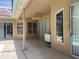 Covered patio with a ceiling fan, and views of the backyard and pool at 8012 Old Town Dr, Orlando, FL 32819