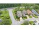 An aerial view shows a home with landscaped yard in a neatly planned neighborhood at 849 Bentley Green Cir, Winter Springs, FL 32708