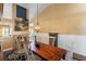 Dining room featuring hardwood floors and a decorative area rug at 849 Bentley Green Cir, Winter Springs, FL 32708